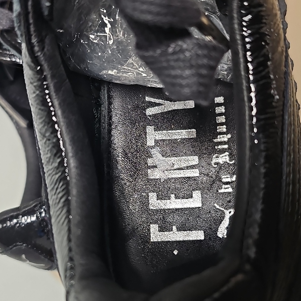 Women's Black Platform Sneakers - Picture 13 of 16